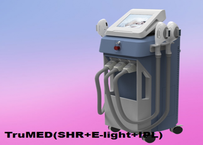 IPL μηχανή 3500W κάθετο 3Handles ε-ελαφρύ TruMED αφαίρεσης τρίχας (SHR+IPL+Nd: Yag)