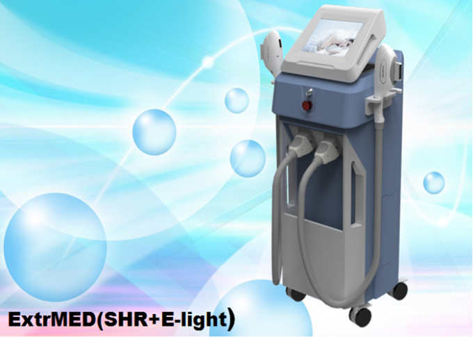 Μηχανή 3500W κάθετο 2Handles ExtrMED (SHR+E-ελαφρύ) αφαίρεσης τρίχας SHR