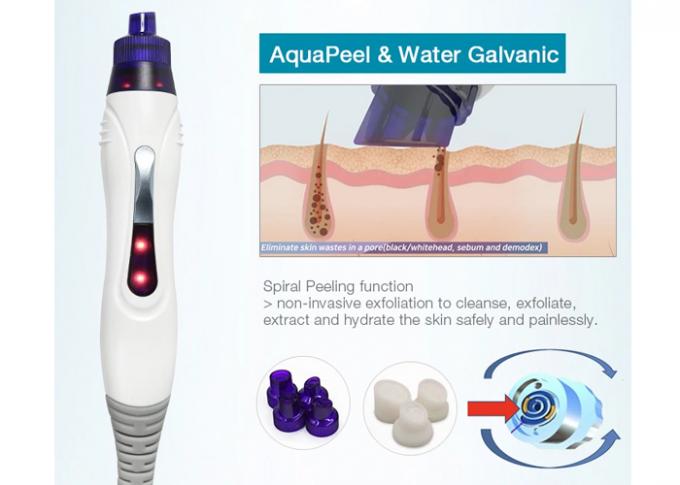 Υδρο Dermabrasion νερού CE επεξεργασίας ακμής μηχανών φλούδας οξυγόνου αεριωθούμενο εγκεκριμένο